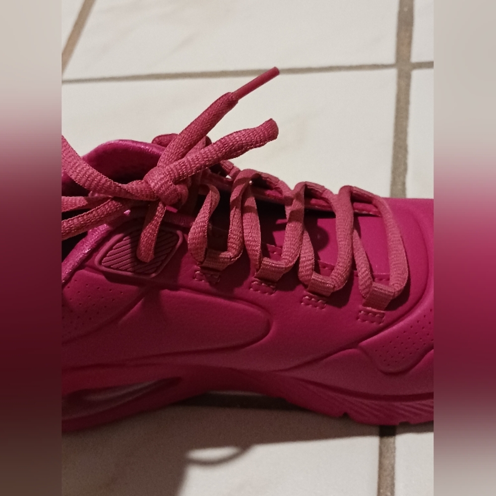 Skechers Street Los Angeles Air Cooled Memory Foam Vegan Fuschia - Picture 8 of 16